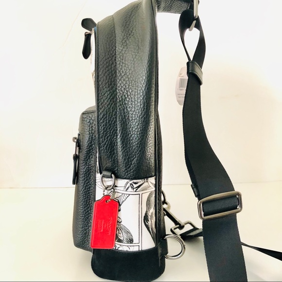 Coach Marvel Sling Pack Comic Book Print Backpack - Picture 5 of 10